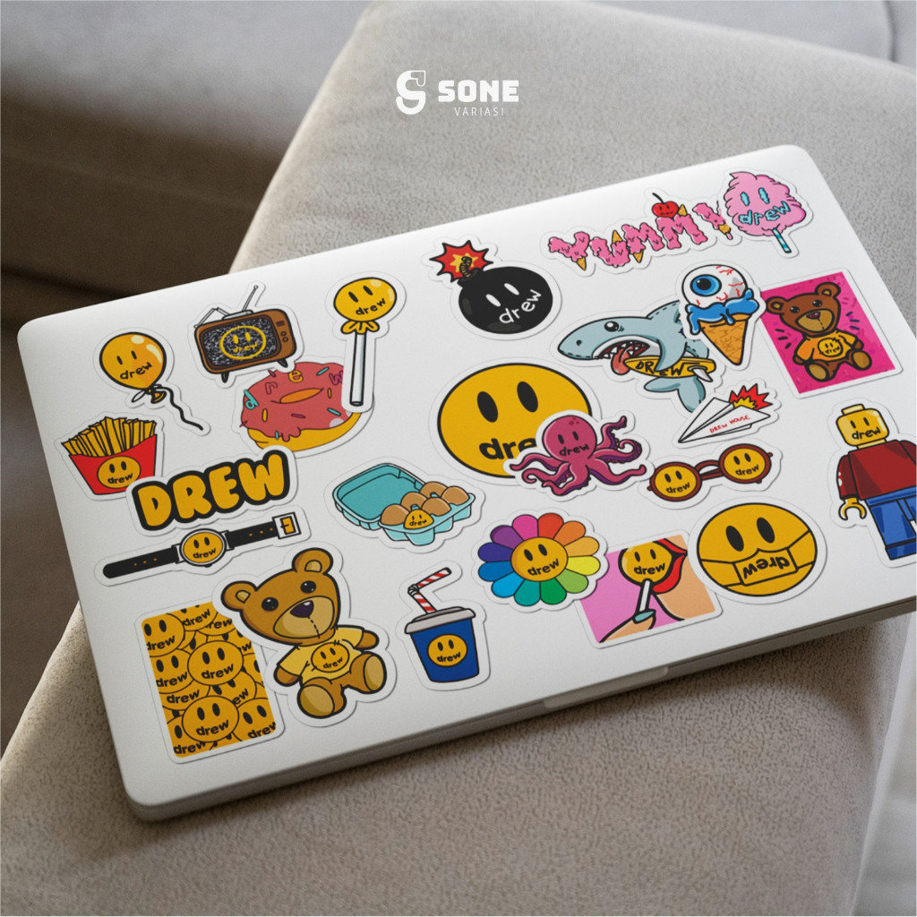 

62PCS Stiker Drew / Vinyl Waterproof Anti Air / Sticker Logo Hypebeast Graffiti Aesthetic Helm Buku Journal Koper Motor Casing HP Laptop Tumbler Botol Minum Sepeda IPad Tablet Polaroid Kulkas