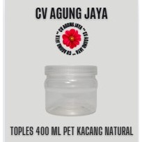 Toples 400 Ml Plastik  Kacang Natural  Tutup Plastik / Toples / Toples Plastik / Toples Tutup Plasti