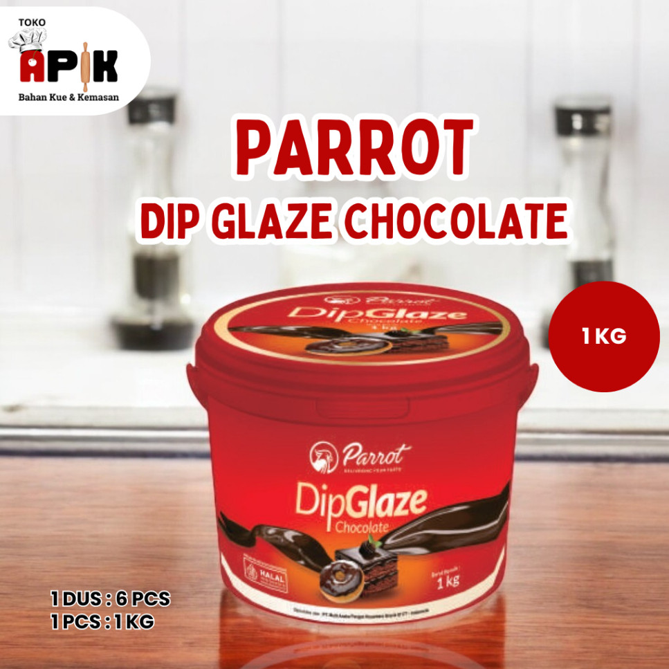 

Parrot Dip Glaze Chocolate Kemasan 1KG