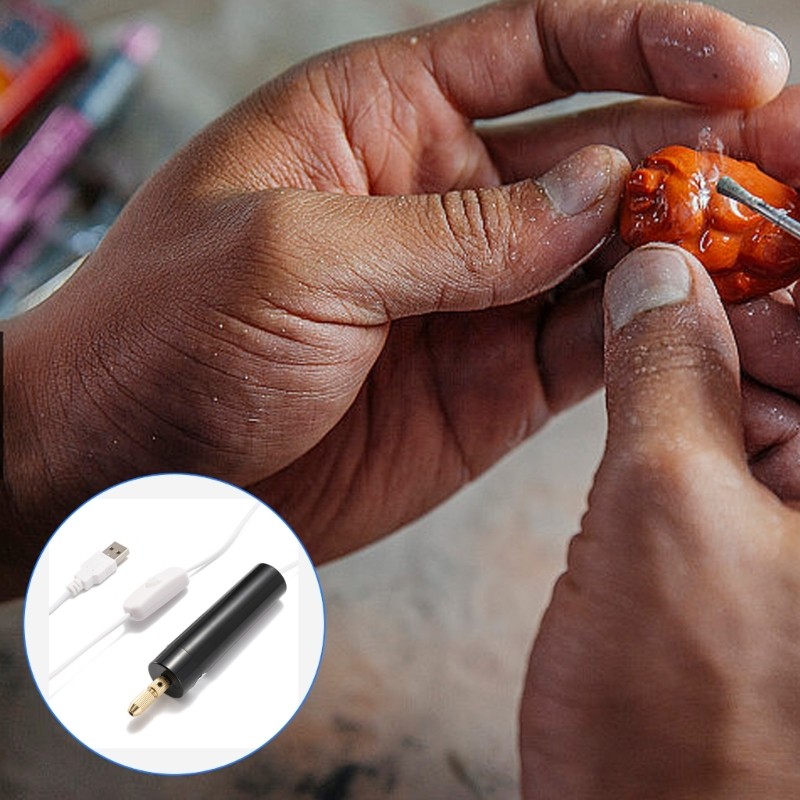 Bor Listrik Kecil Alat Ukir Kayu Pena Ukir untuk Pembuatan Resin Epoksi Pena Pengukir Alat Perhiasan