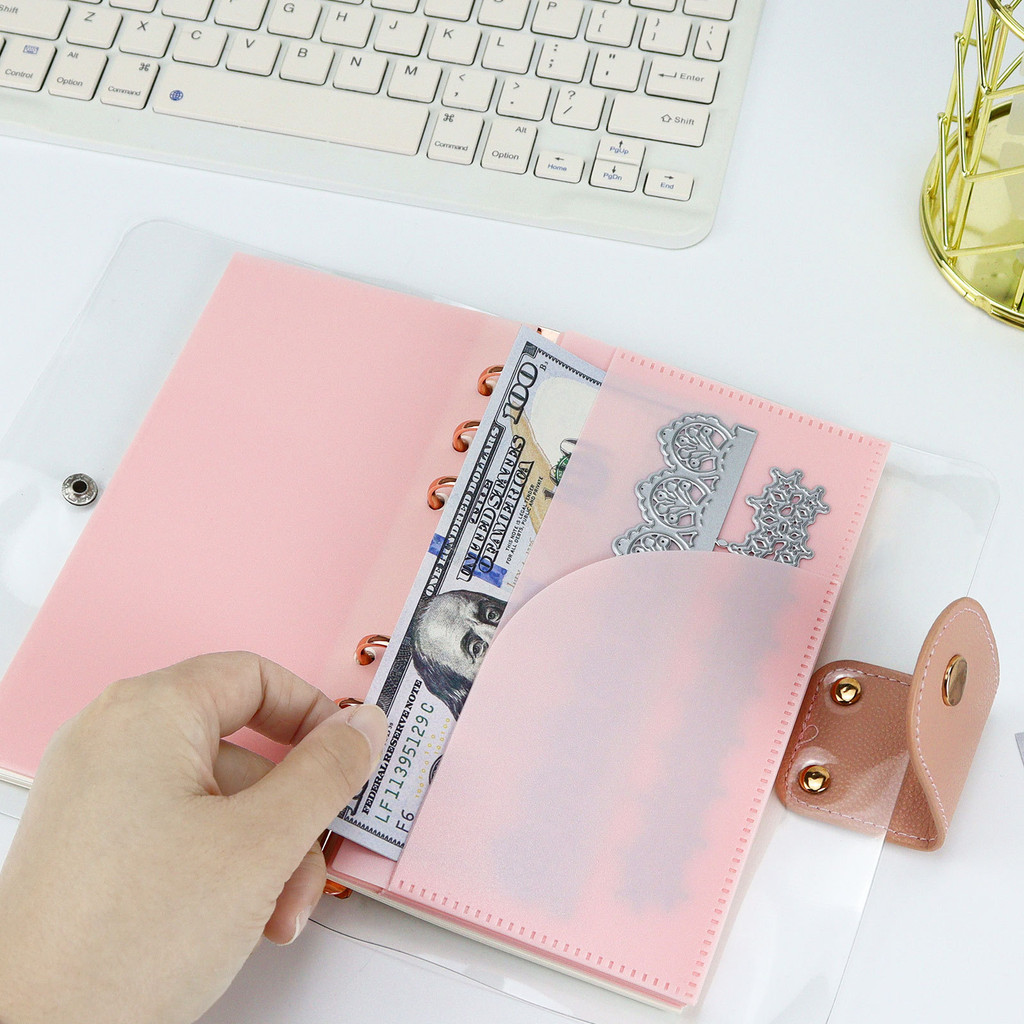 

A6 Binder Notebook Accessories Removable Notebook Book Core 6-hole Cash Budget PP Bag Office Stationery