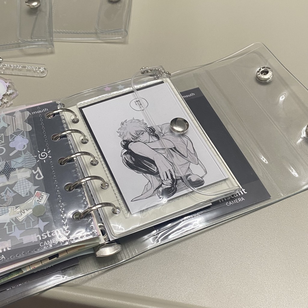 

M5 PVC Clear Pocket For Loose Leaf Notebook Planner Organizer Binder Accessories korean stationery