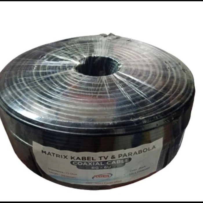 Kabel Antena TV Digital Matrix RG6 RG 6 Antenna Coaxial Cable METERAN