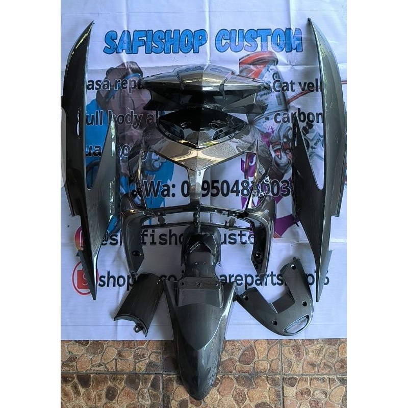 PROMO full body halus vario 110 karbu silver grey metalic