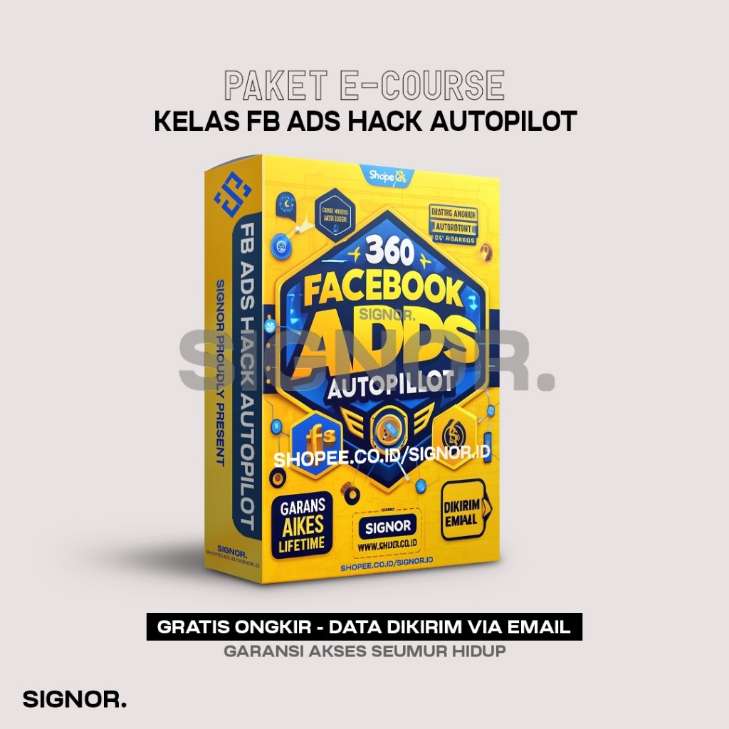 [K8514] Kelas HACK FB ADS AUTOPILOT - Cara Cepat Profit Jualan Online dari Facebook Ads - Materi Vid