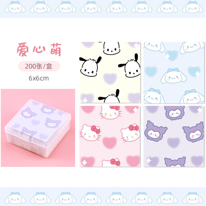 

HFM - Stikcy notes 200 lbr strip sanrio lucu Memo tempel