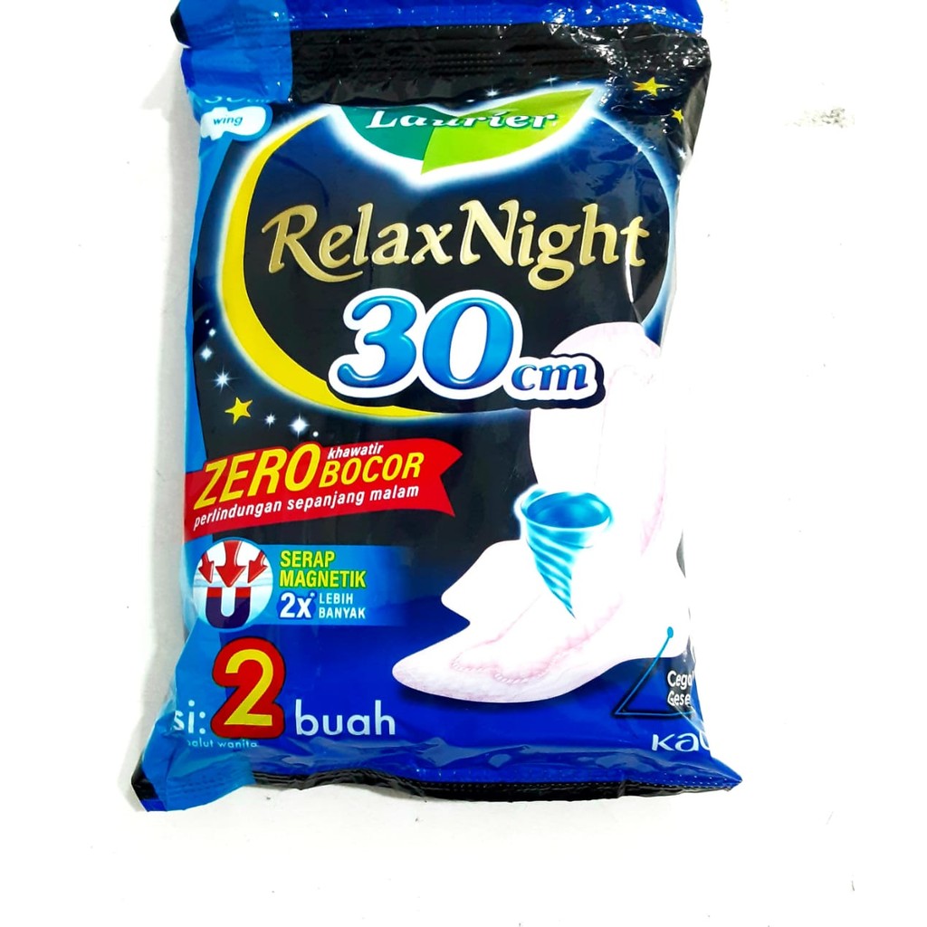 Laurier Relax Night Wing 30 Cm Renceng isi 2 buah Wing
