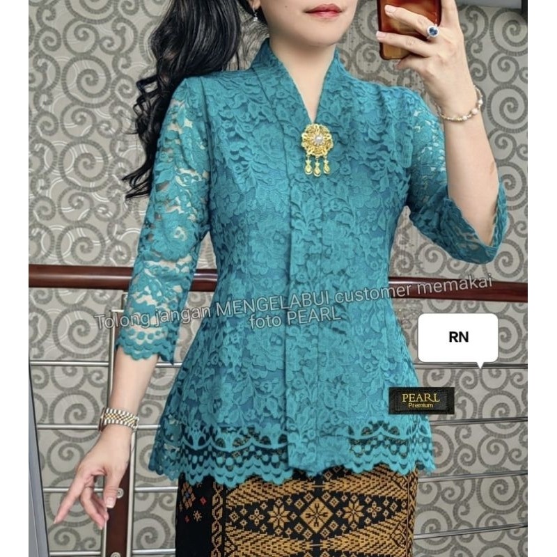 Gratis Ongkir Tts Bluss Kartini Brokat/Baju Kebaya Gereja/Atasan Kongangan Wanita