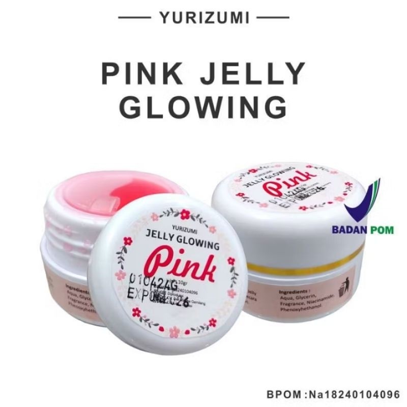 [BPOM] Jelly Glowing Pink Cream Pemutih Wajah Glowing Cepat - Cream