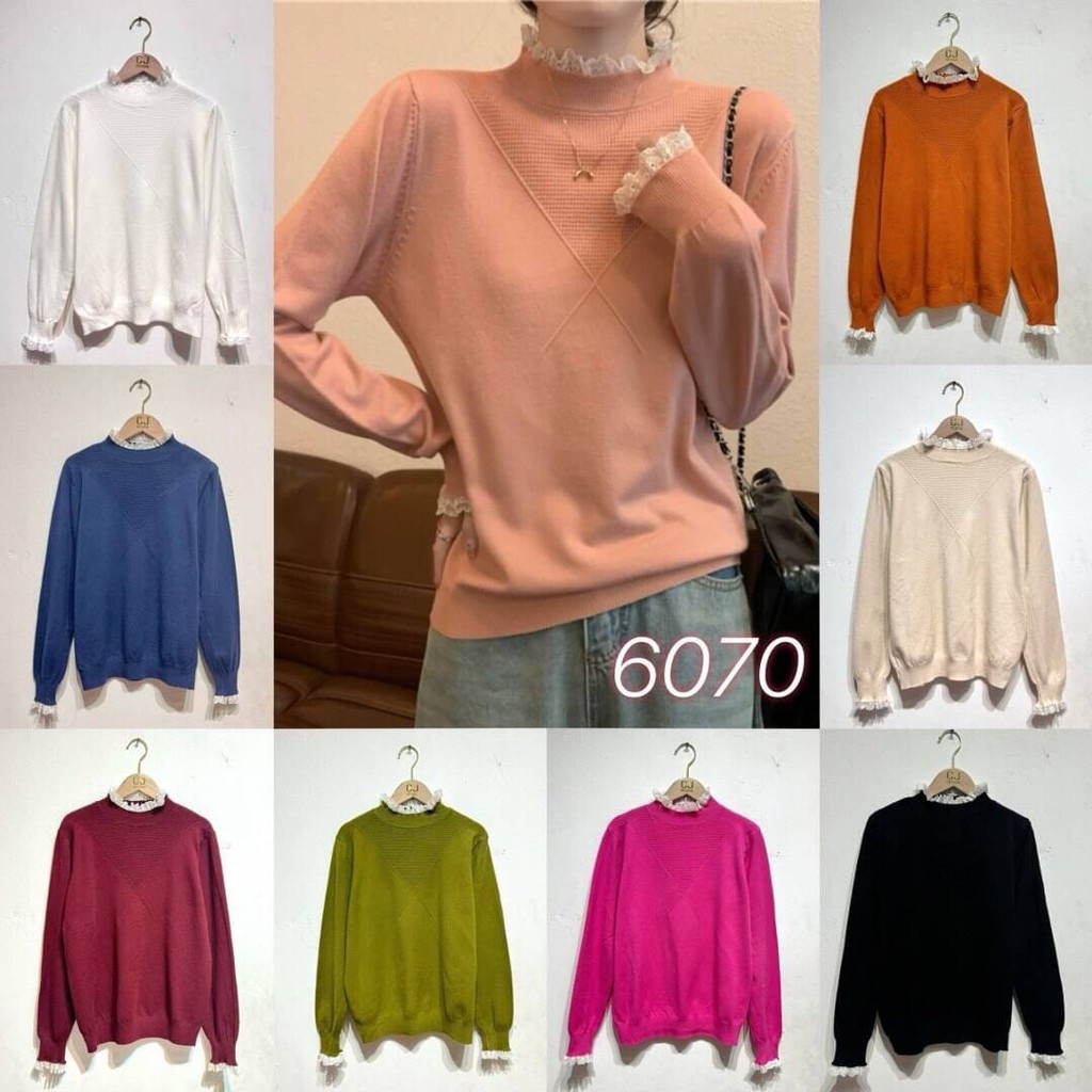 MV.tokojastip - COD Blouse Atasan wanita Renda knit premium atasan rajut import Renda CJ design