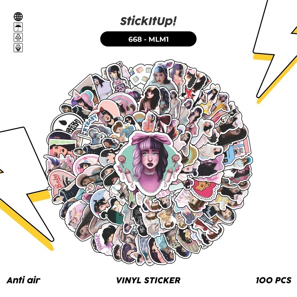 

COD 100 Pcs Stiker Melanie Martinez Lucu Anti Air Untuk Dekorasi Notebook Sepeda Skateboard Handphone DIY