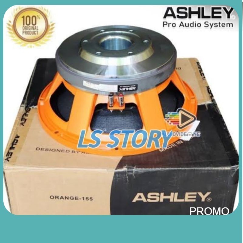 PROMO Ashley Speaker Component Orange 155 Original 15 inch - Coil 5 inch Ashley Orange155