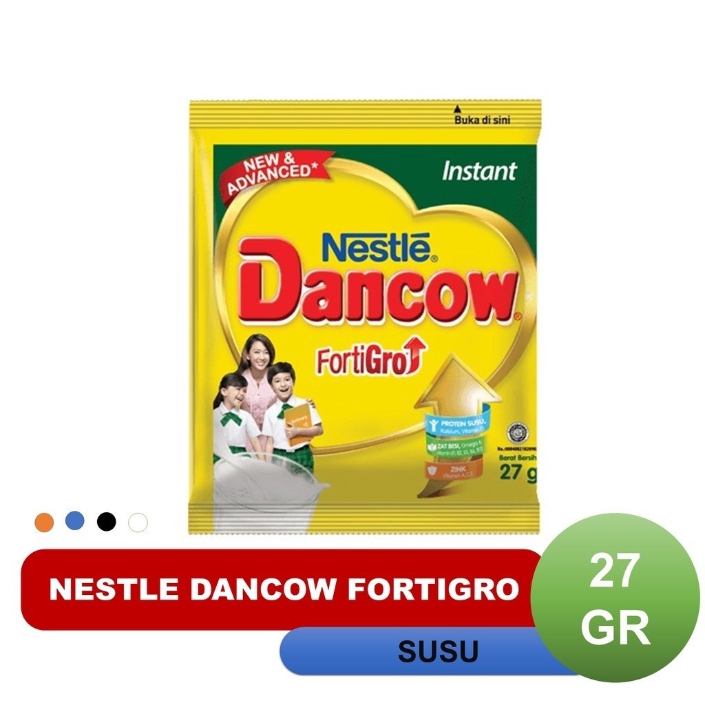 

Dancow Sachet Instan Susu Bubuk [1 Sachet/ 27 G]