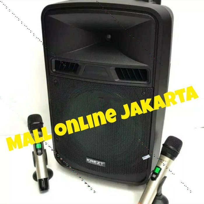 BIG SALE Speaker Aktif portable krezt 8415 Bluetooth aktiv 15 inch active