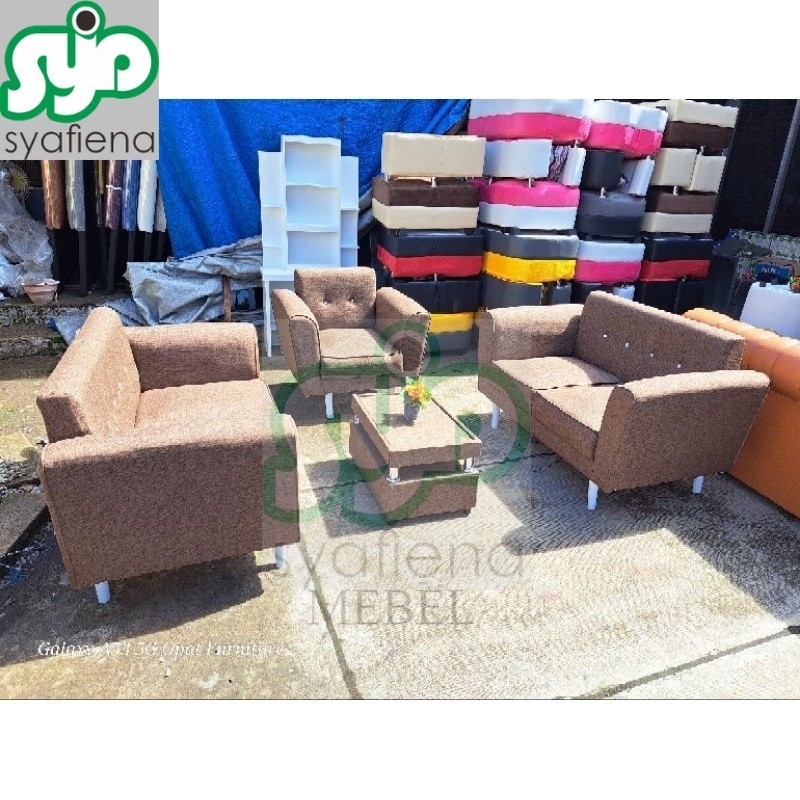 MURAH Sofa Retro Minimalis Set / Sifa Retro 3 Seater / Sofa Retro Ruang Tamu