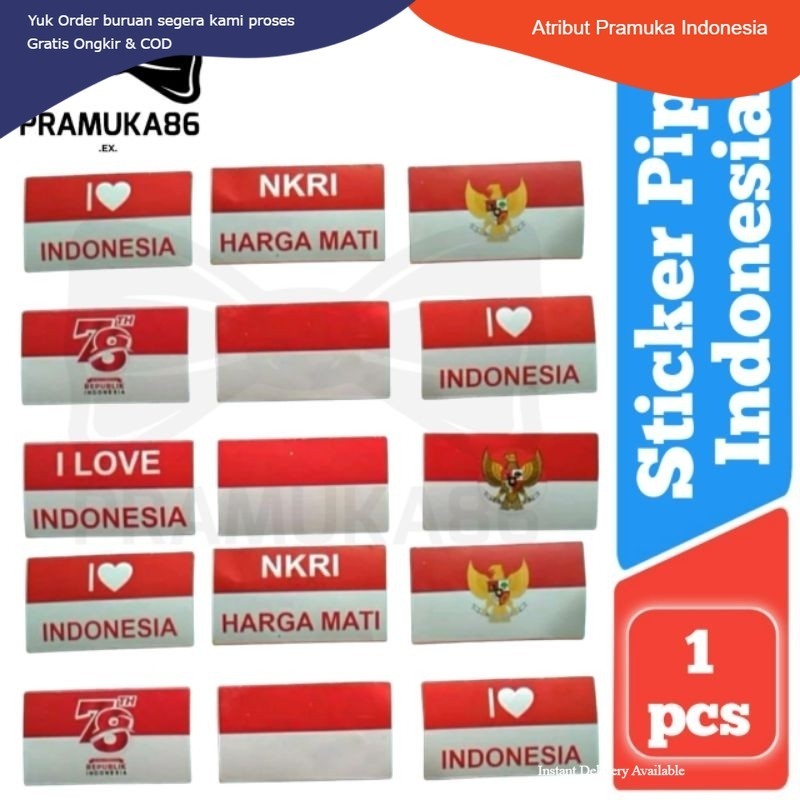 

Ready Sticker Pipi Bendera Merah Putih / Tempelan Pipi Indonesia 17an Termurah Indonesia