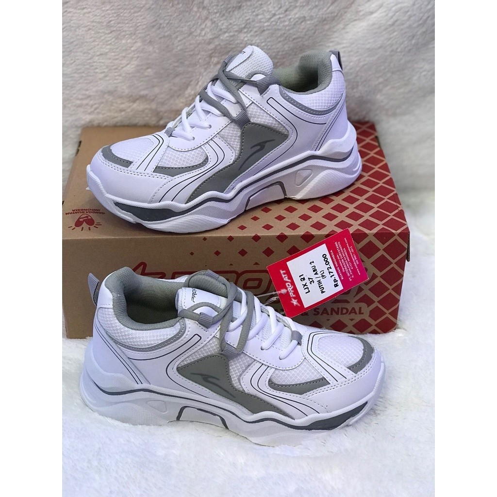 Pro Att LJX 21 Sepatu Sneakers Sepatu Wanita Sepatu Putih Sepatu Original