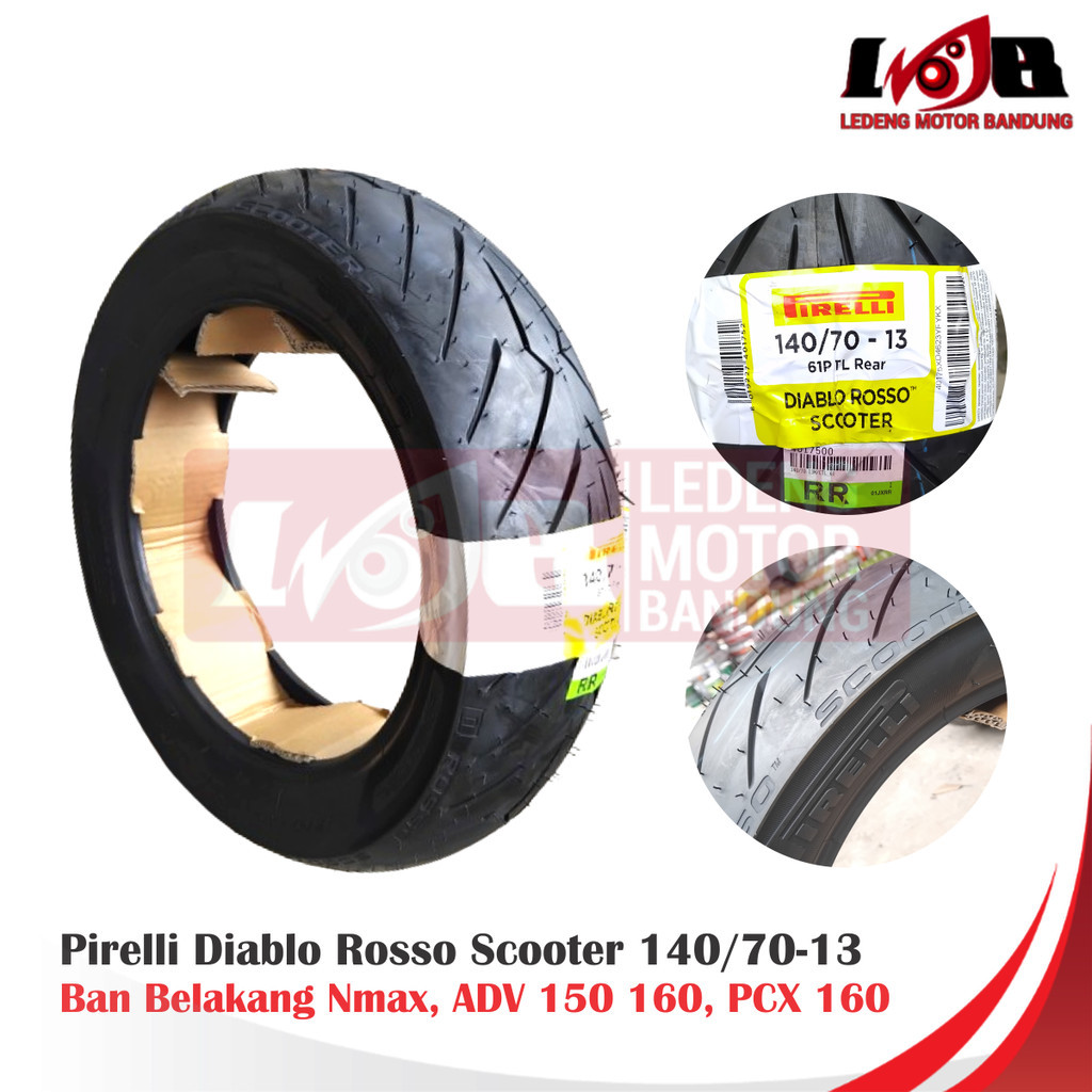 Pirelli Diablo Rosso Scooter 140/70-13 Ban Belakang Nmax ADV PCX 160