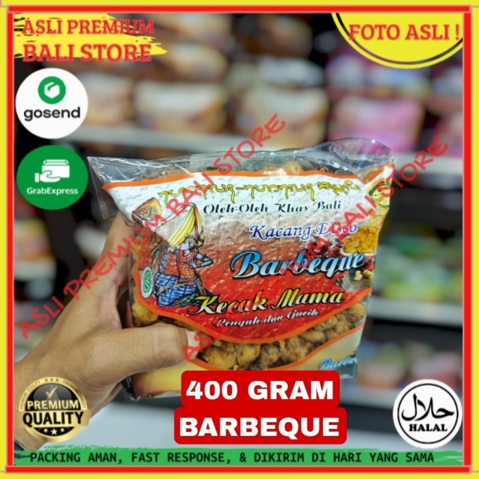 

OLEH OLEH MAKANAN CEMILAN CAMILAN SNACK KULINER KHAS ASLI ORI ORIGINAL BALI KACANG DISCO BARBEQUE 400 GRAM GR