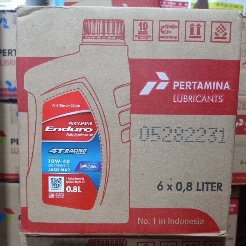 OLI ENDURO RACING 0.8 LITER ORIGINAL PERTAMINA PAKET 1 DUS