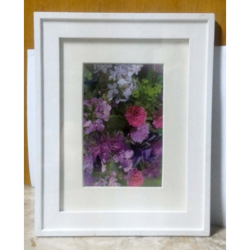 promo ✨ -Bingkai Foto 6R Putih Full Frame atau 4R Putih dengan Lis Putih Kayu