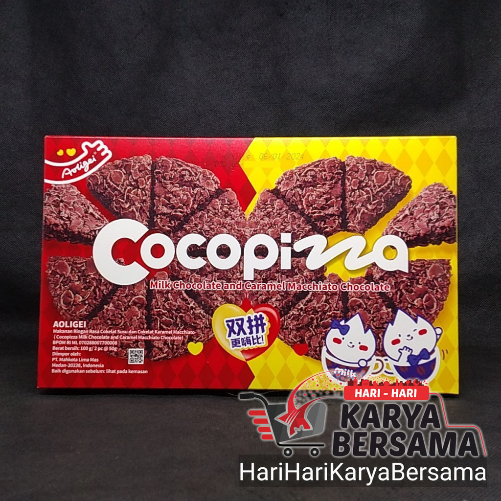 

AOLIGEI COCOPIZZA CARAMEL MACCIATO CHOCOLATE 100GR