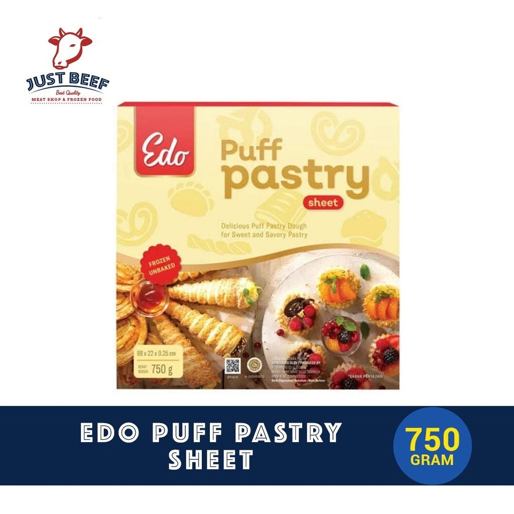 

Edo Puff Pastry Sheet 750gram / Zuppa Soup / Frozen Beku Instant