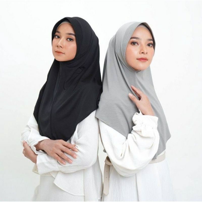 HIJAB BERGO JERSEY HAMIDAH / KERUDUNG SPORT INTANS / JILBAB JERSEY / MENUTUP DADA