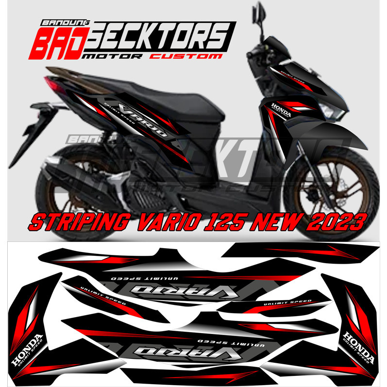 Striping Vario 125 New 2023/Striping Stiker Malaysia/Stiker vietnam/Stiker Thailand/vario 125 2023
