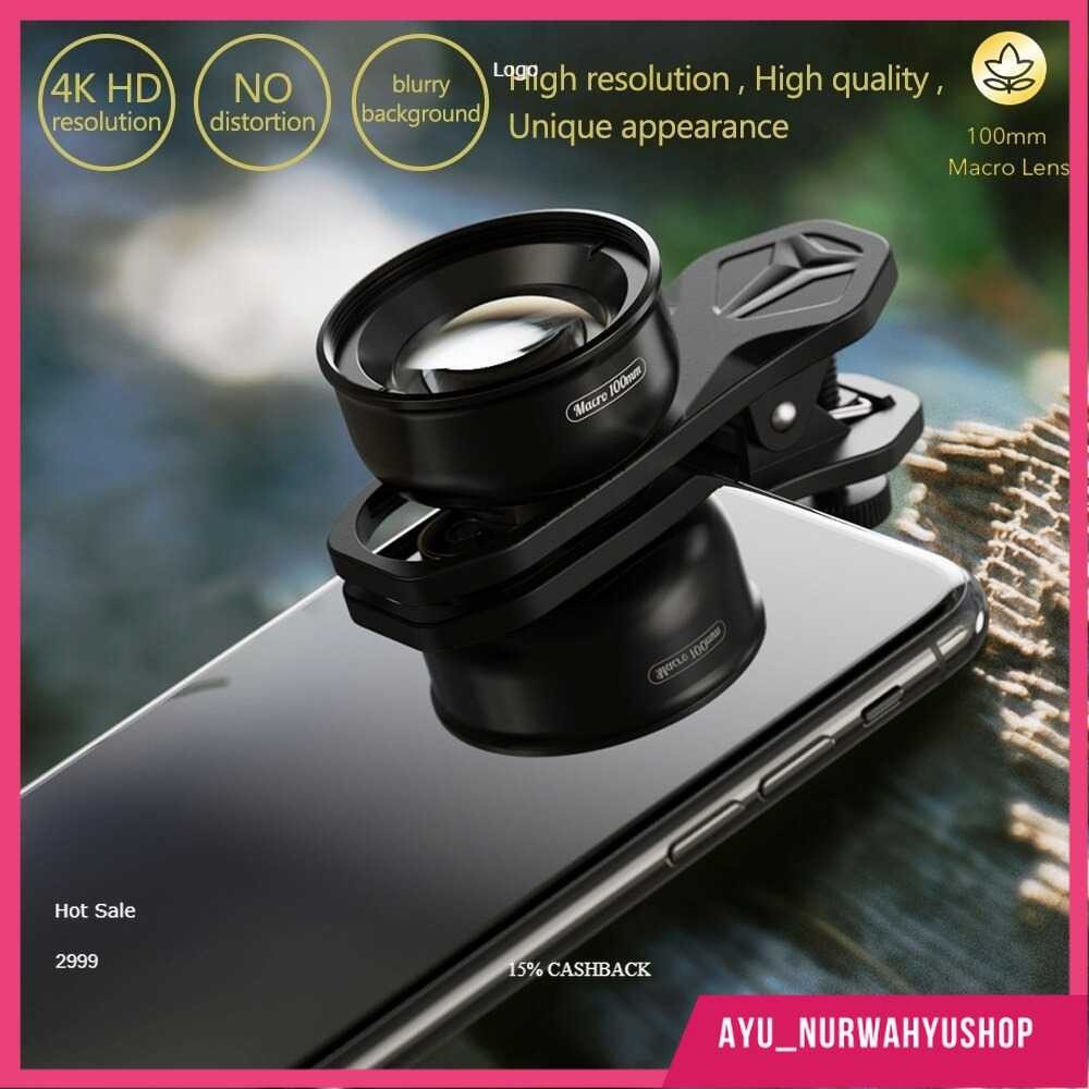 APEXEL Lensa Kamera Smartphone Macro Lens Universal HD 100mm - APL-HB100mm