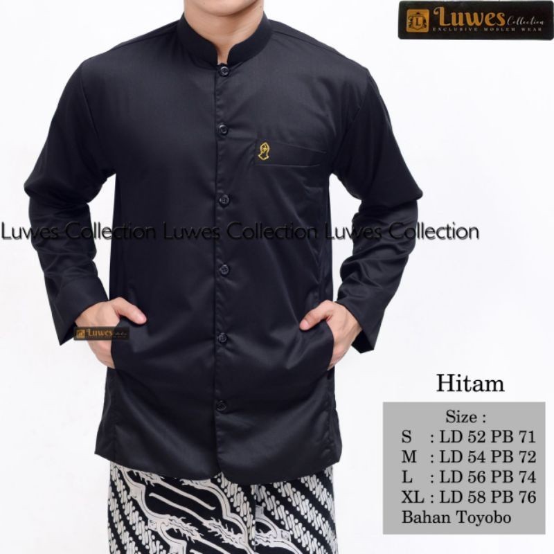 koko luwes semi Jas saku Bordir trompah Motif Jas Koko Pria Lengan Panjang Jaskoko Polos Hightwis Te