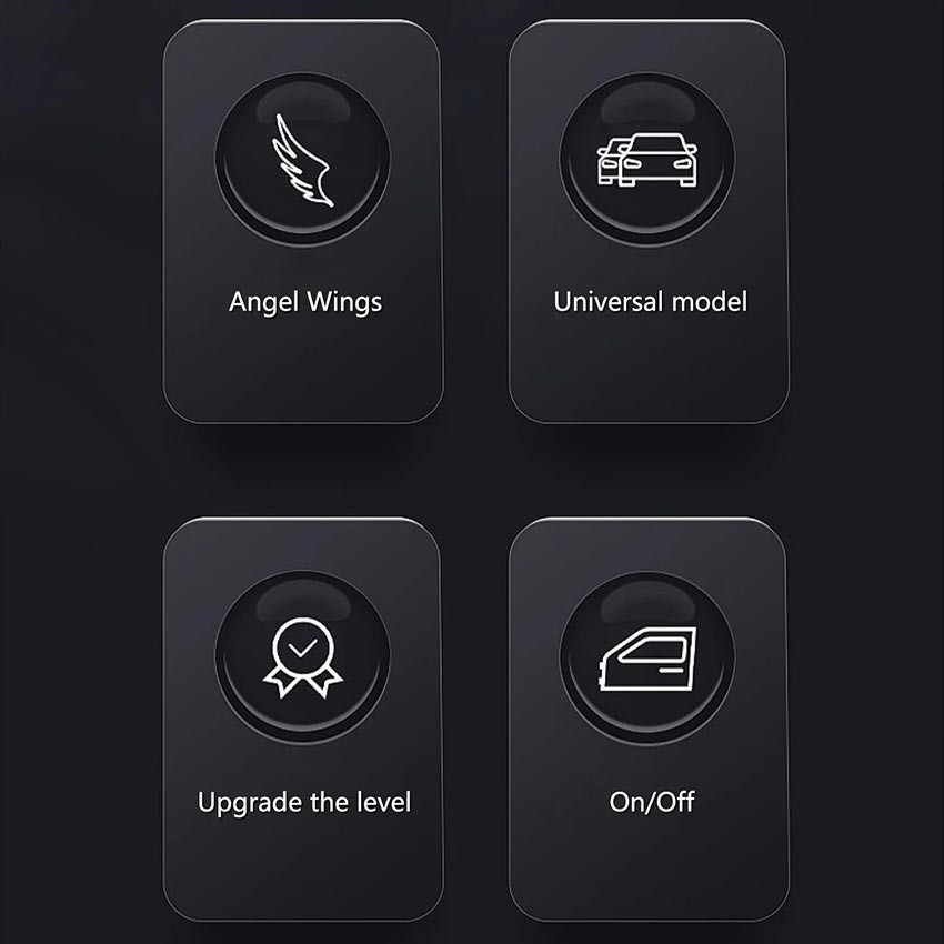 Car Door Welcome Light Projector / Portable Welcome Shadow Light Motif Angel Wings