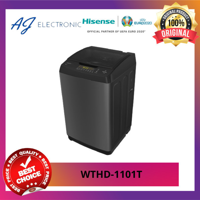 Mesin Cuci HISENSE WTHD-1101T / WTHD1101T / WTHD 1101 T , 10,5kg