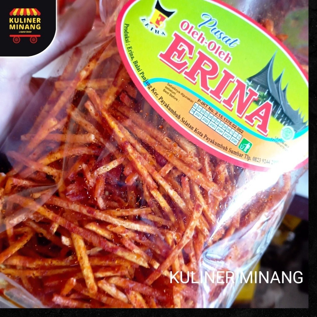 

Sanjai Lidi Balado Erina Kampung Snack Kuliner Minang Kabau