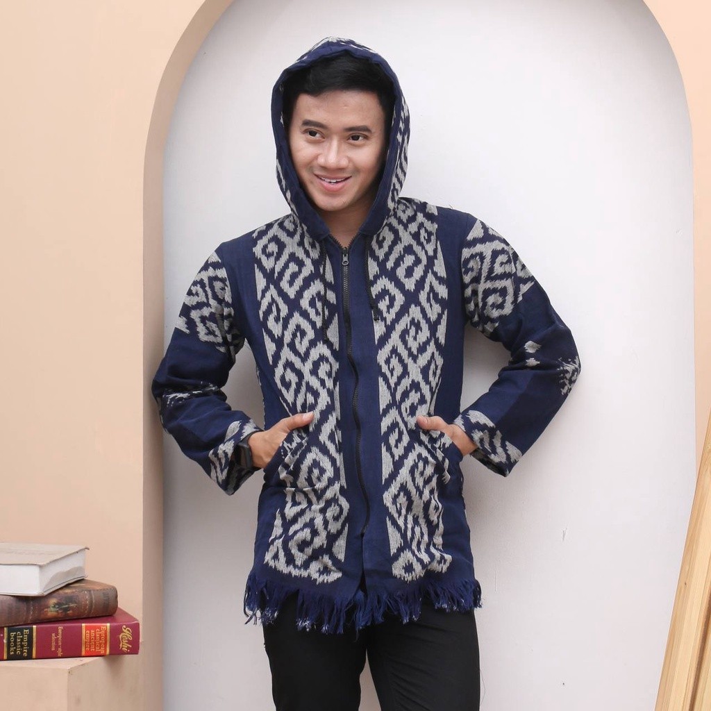 HOODIE TENUN BAYANAKA DEBBY STORE OUTER TENUN PRIA