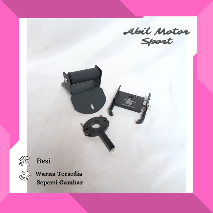 PAKET HOLDER HP BREKET BRACKET GPS HOLDER HP MOTOR YAMAHA NMAX NEW COVER STANG MOTOR NMAX BARU HOLDE
