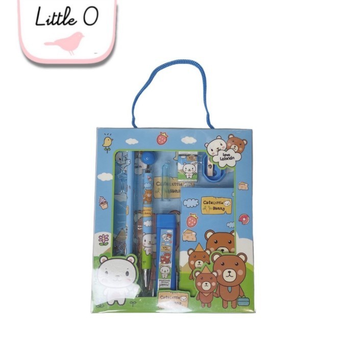 

Kotak Pensil Anak Set Souvenir Hadiah Kado Anak Stationery - Small Bear