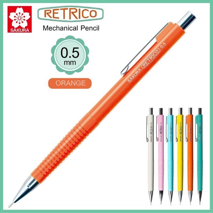 

Pensil Mekanik Sakura Retrico Mechanical Pencil - 05 ORANGE