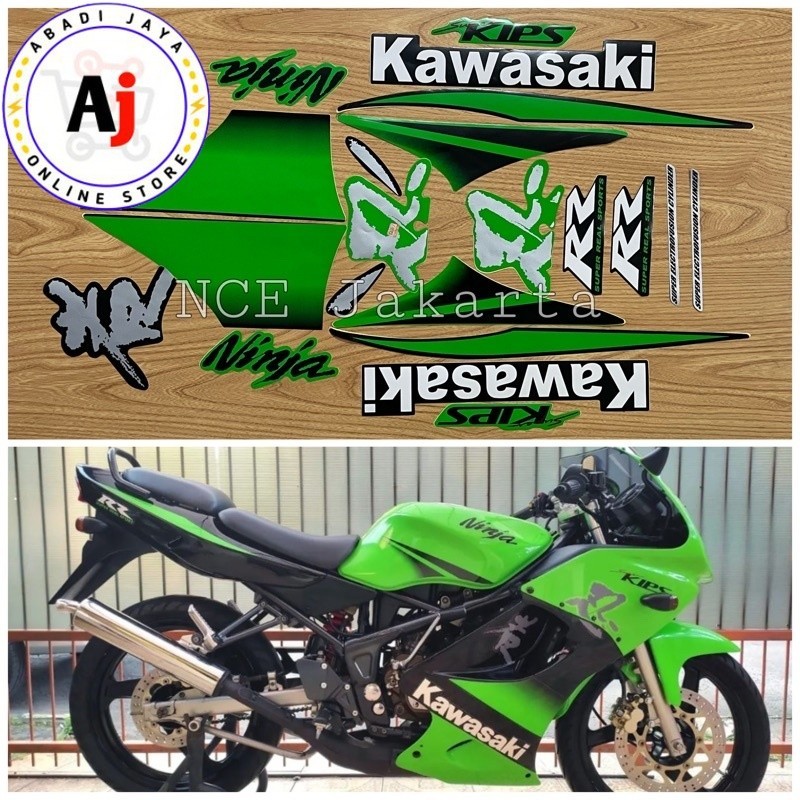 Striping stiker decal lis motor Ninja RR 2010 Hijau SE Special Edition