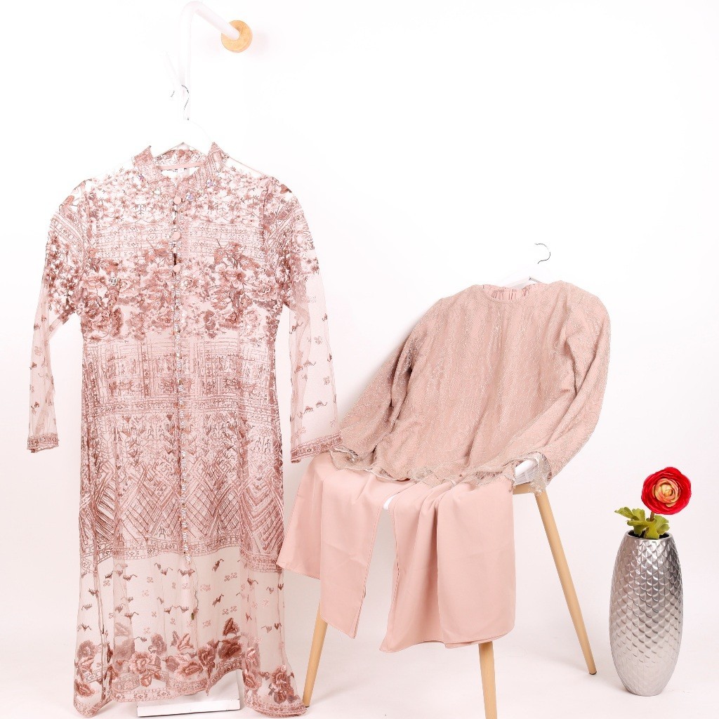 Anggraini Scarf - Lva Syari Prive Set Dress Premium