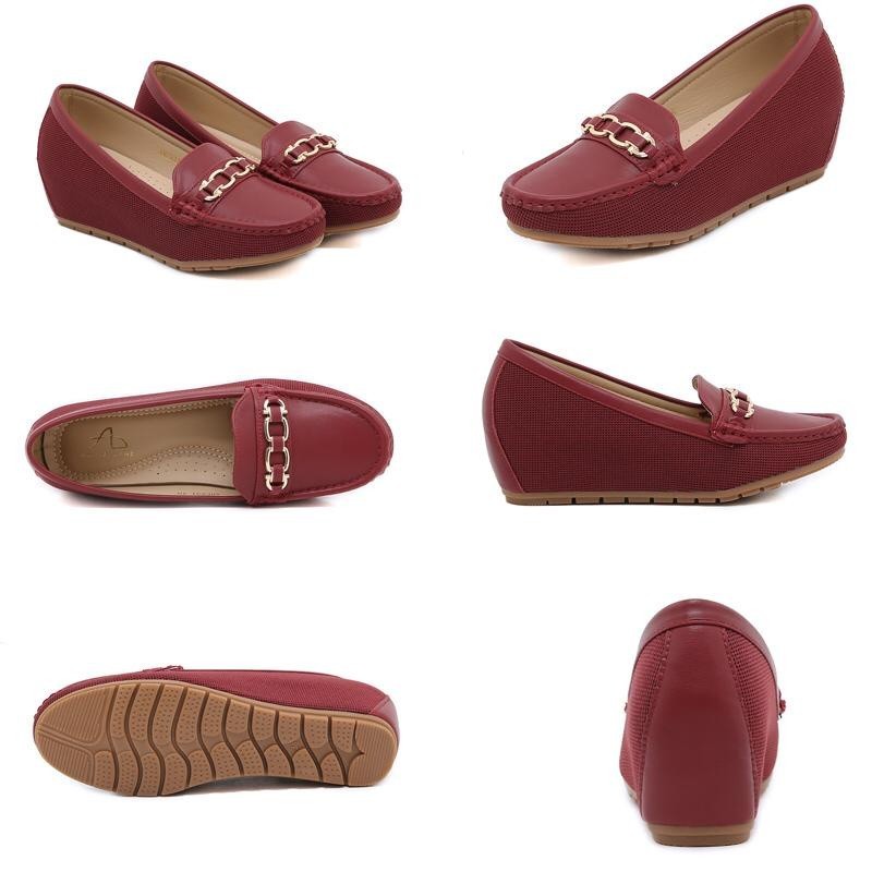ANE931 ANELA LYNE IZORA SEPATU TERBARU WEDGES CEWEK HITS NM