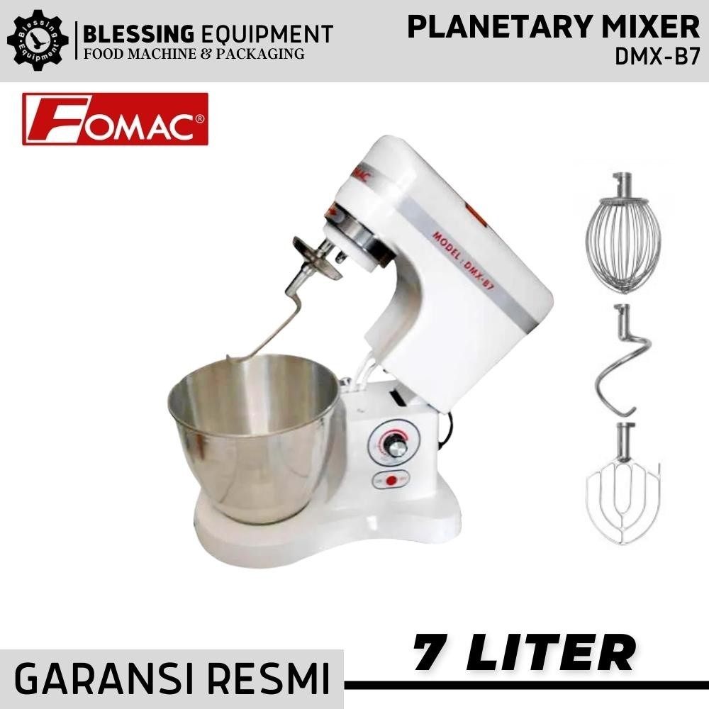 DMX-B7 PLANETARY MIXER FOMAC DMX B7 MIXER ADONAN ROTI KUE TELUR 7 LITER