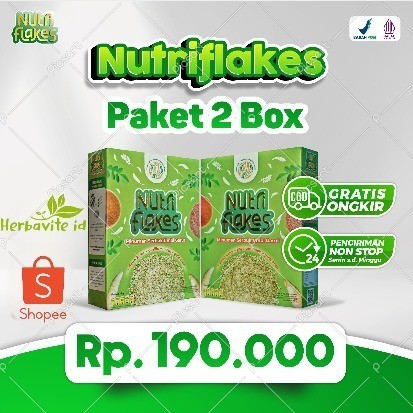

Paket Diet Sehat Nutriflakes 2 Box - Minuman Serbuk Umbi Garut Bantu Atasi Asam Lambung Infeksi & Tungkak Lambung 280gr