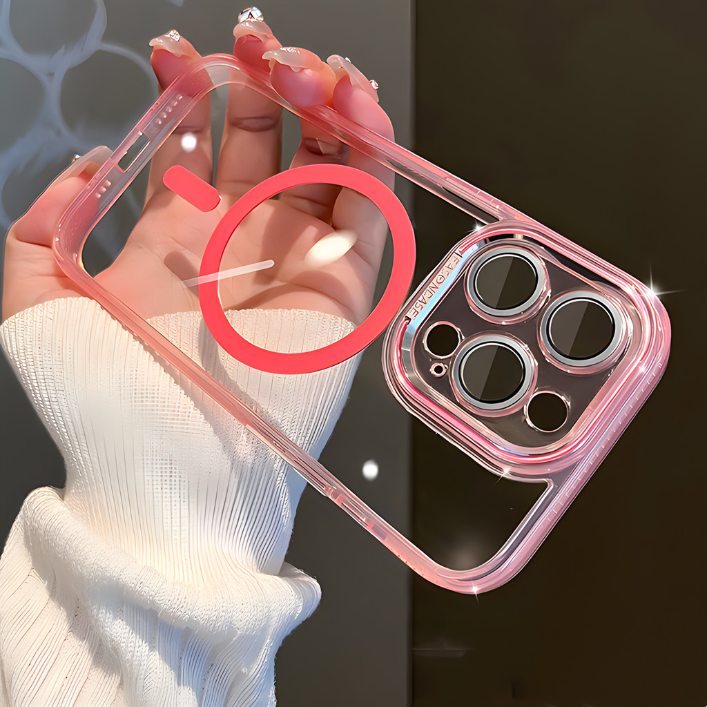 Aesthetic Case for iphone 11 12 13 14 15 pro max 15 plus premium pink pelindung kamera