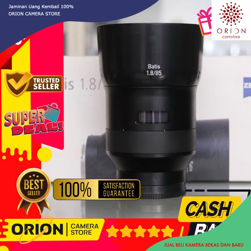 Lensa Fix Sony 85mm f1.8 Zeiss batis sony FE 85mm f1.8 Zeiss sonar