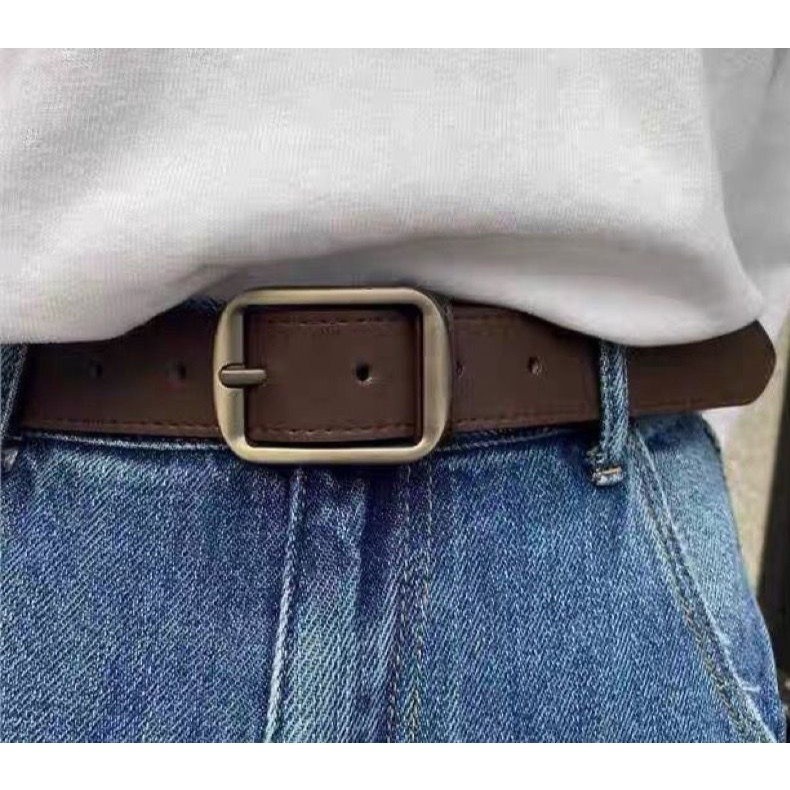 gesper cewek korea style Zara Leather Belt