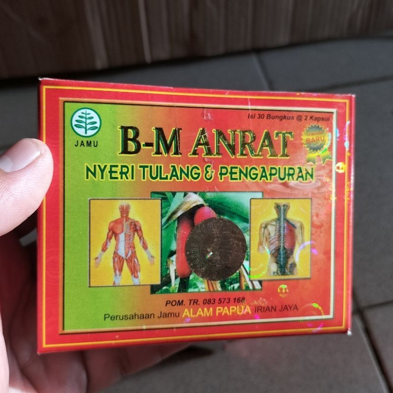 PROMO SHOPEE  Jamu Buah Merah Papua / B-M ANRAT Untuk Nyeri Tulang / BM ANRAT  / kapsul Buah merah P