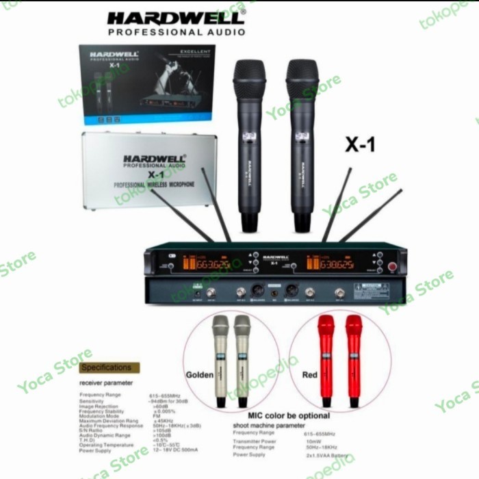 Mic Wireless HARDWELL X-1 + KOPER Original Hardwell