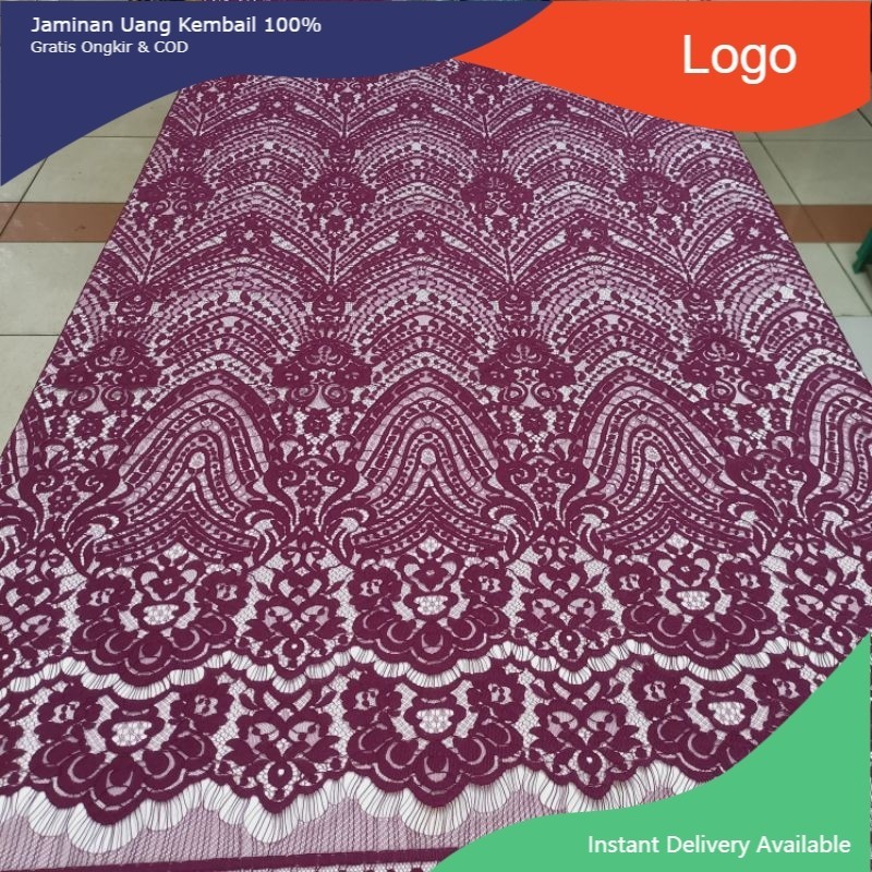 Brukat Semi francis Original Fatmawati Corneli Cord Bakal Kain Kebaya Semi Francis Fatmawati Seragam