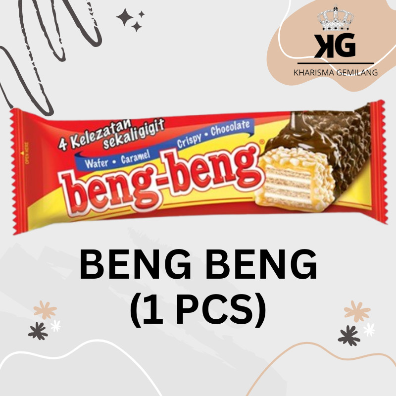 

KG - BENG-BENG 22gr (1 PCS) Chocolate Crisp Wafer Biskuit Lapis Coklat Murah Anak Dewasa